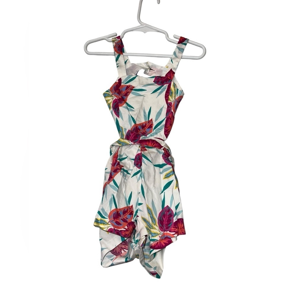 Genuine kids Hawaiian Floral Romper open back sz 18m
